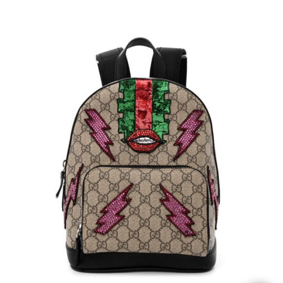 Gucci GG Supreme Monogram Beaded Sky Small Day Backpack - Picture 7 of 17